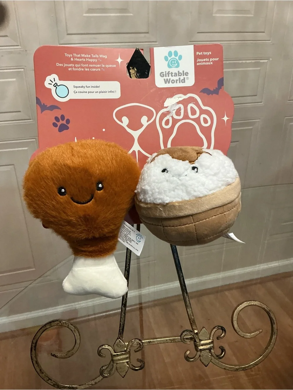 Giftable Set Of 2 Giftable Toy w/Squeaker & Crinkle & Squeaker